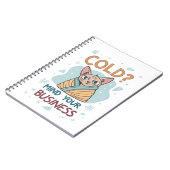 Carnet Chat Grincheux Froid M'indiffère Art (Côté gauche)