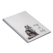 Carnet Chat gris (Côté Droit)