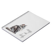 Carnet Chat gris (Côté gauche)