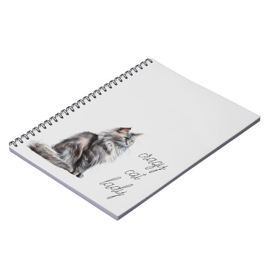 Carnet Chat gris (Côté gauche)