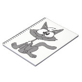 Carnet Chat gris (Côté gauche)