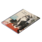 Carnet Chat Gris Blanc (Côté gauche)