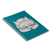 Carnet Chat gris dormant (Côté Droit)