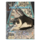 Carnet Chat gris et blanc (Devant)