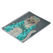 Carnet Chat gris | Orné De Portrait De Cloches (Côté gauche)