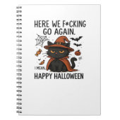Carnet Chat Grumpy Halloween T-shirt classique (Devant)
