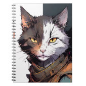 Carnet Chat guerrier (Devant)