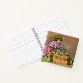 Carnet chat habillé et bol de poisson (Intérieur)