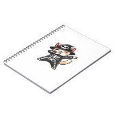 Carnet Chat Halloween squelette Mignon Chat Enfants (Côté gauche)