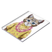 Carnet Chat hawaïen de Kitty (Côté gauche)