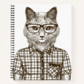 Carnet Chat Hipster (Devant)