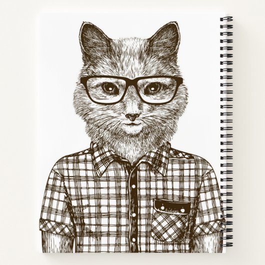 Carnet Chat Hipster (Dos)
