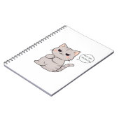 Carnet Chat imperturbable "Pas Mon Problème" Design Amusa (Côté gauche)