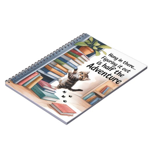 Carnet Chat inspirationnel amusant (Côté gauche)