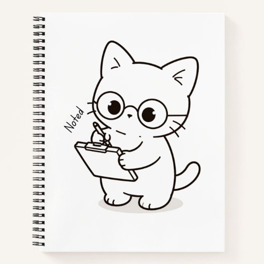 Carnet Chat intelligent - Chien calme (Devant)
