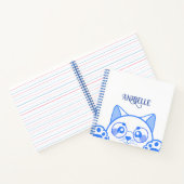 Carnet Chat Joli Avec Lunettes Rondes (Intérieur)