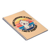 Carnet Chat Kawaii blanc mou (Côté Droit)