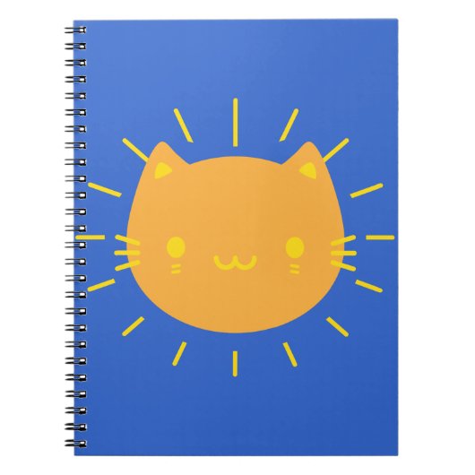 Carnet Chat Kawaii Sunshine (Devant)