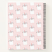 Carnet Chat Kitty à couchage rose mignon (Dos)