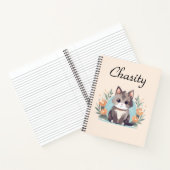 Carnet Chat Kitty personnalisé (Intérieur)