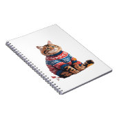 Carnet Chat Leaf Automne Bonjour Automne Funny Chat Kitte (Côté Droit)