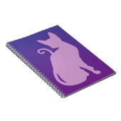 Carnet Chat Lilas sur Violet (Côté Droit)