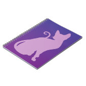 Carnet Chat Lilas sur Violet (Côté gauche)