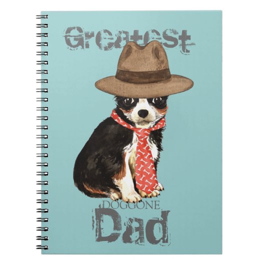 Carnet Chat long Chihuahua Papa (Devant)