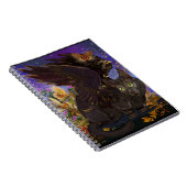 Carnet Chat magique de l'automne du corbeau (Côté Droit)