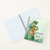 Carnet Chat maman vintage avec chatons (Intérieur)