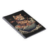 Carnet chat mange Ramen, Vague de Kanawaga (Côté Droit)