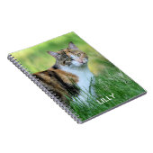 Carnet Chat marron et blanc (Côté Droit)
