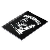 Carnet Chat-maté Tournoi d'échecs Art noir et blanc (Côté gauche)