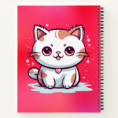 Carnet Chat Mignon Clipart de Style Kawaii (Dos)