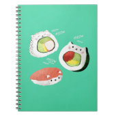 Carnet Chat mignon de sushi (Devant)