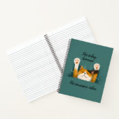 Carnet Chat mignon drôle qui fait la sieste (Intérieur)