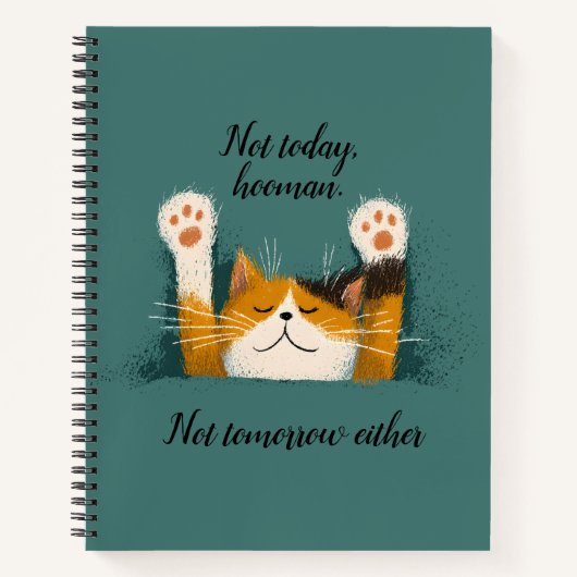 Carnet Chat mignon drôle qui fait la sieste (Devant)