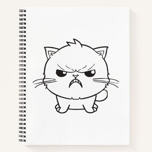 Carnet Chat mignon en colère qui baisait. (Devant)