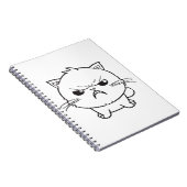 Carnet Chat mignon en colère qui baisait. (Côté Droit)
