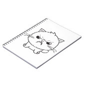 Carnet Chat mignon en colère qui baisait. (Côté gauche)