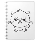 Carnet Chat mignon en colère qui baisait. (Devant)