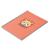Carnet Chat mignon, endormi (Côté gauche)