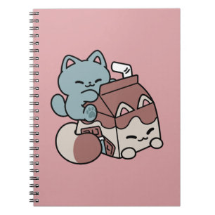Carnet Chat Mignon Lait Chocolat – Boisson Confortable &