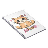Carnet chat mignon miaou (Côté Droit)