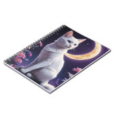 Carnet Chat mignon sur la lune du croissant (Côté gauche)