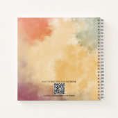 Carnet Chat mignonne & Planètes, Animaux amusants, Aquare (Dos)