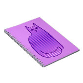 Carnet Chat moderne du milieu du siècle, orchidée et viol (Côté Droit)