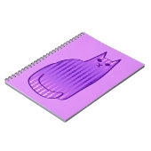 Carnet Chat moderne du milieu du siècle, orchidée et viol (Côté gauche)