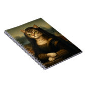 Carnet Chat Mona Lisa Parodie d'Art de la Renaissance (Côté Droit)
