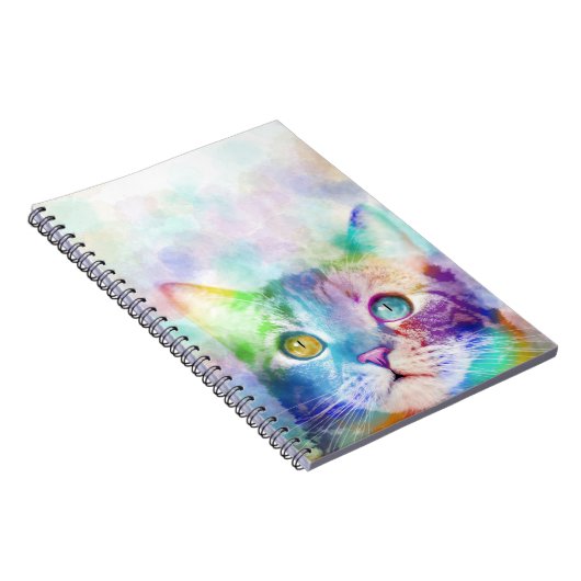 Carnet chat multicolore cat 663 (Côté Droit)